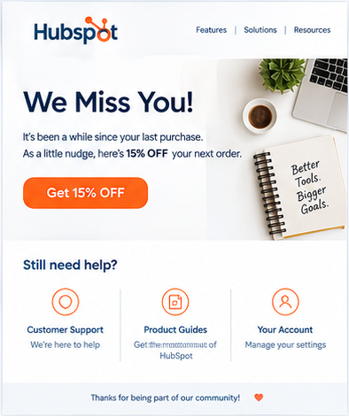 HubSpot — Re-engagement Email with Discount